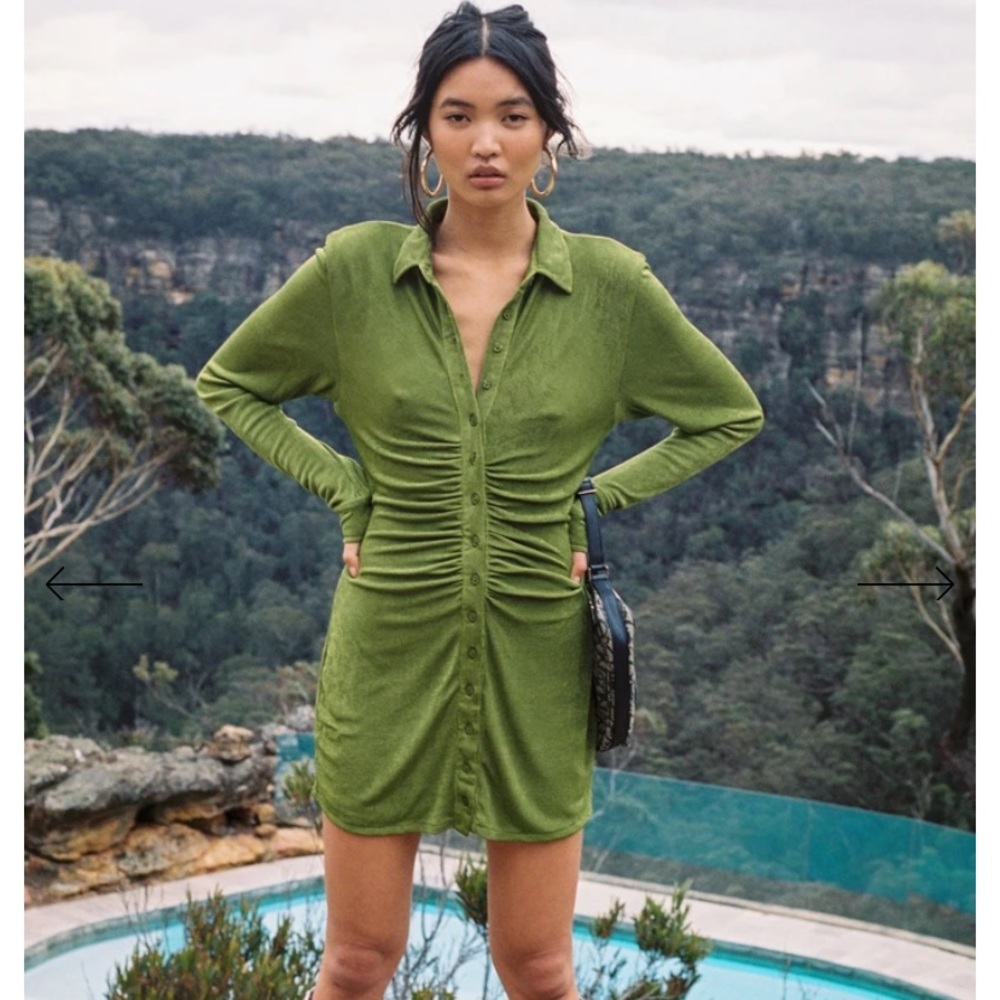 With Jean Andy Dress in Forest
